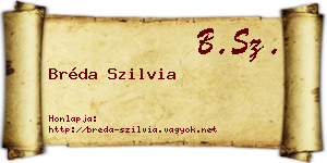 Bréda Szilvia névjegykártya